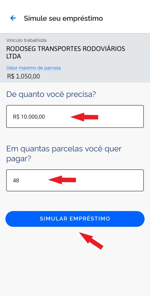 simular empréstimo consignado CLT